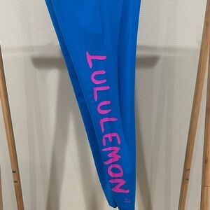 lululemon x Ed Curtis Wunder leggings in Blue and Pink